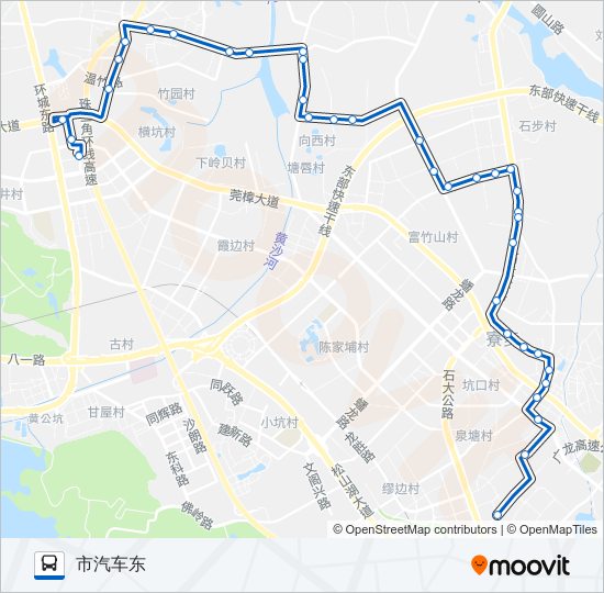寮步A4路 bus Line Map