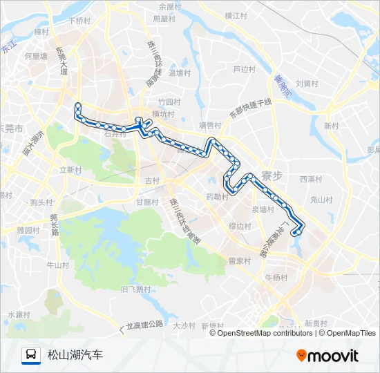 寮步A8路 Bus Line Map