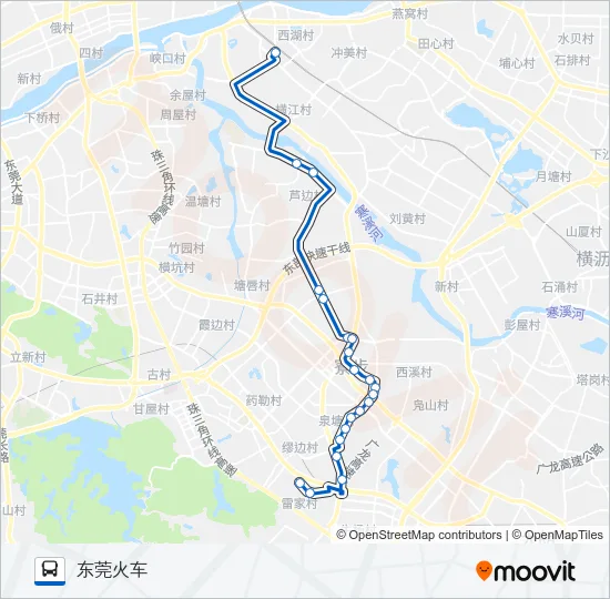 寮步A9路 Bus Line Map