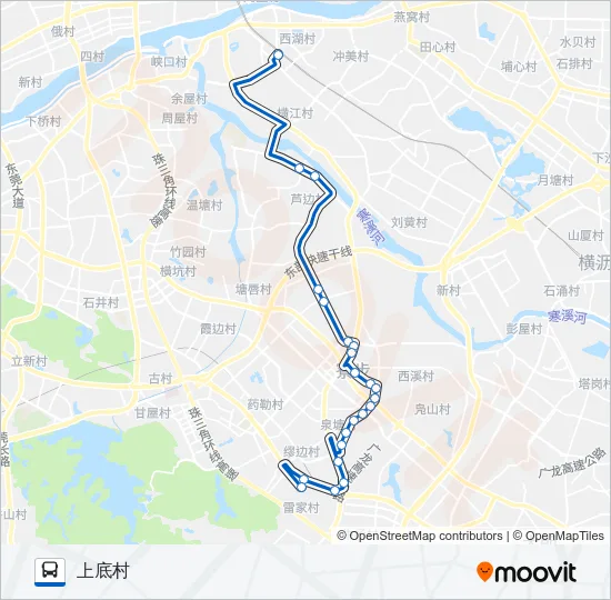 寮步A9路 Bus Line Map