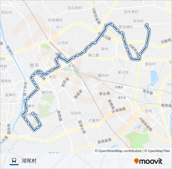 常平10路 bus Line Map