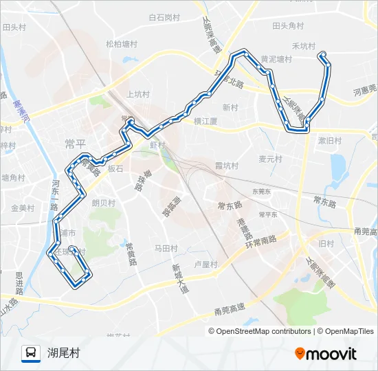 常平10路 Bus Line Map