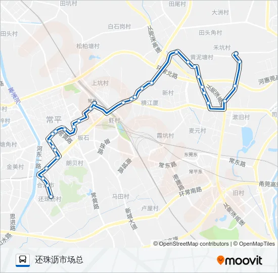 常平10路 Bus Line Map