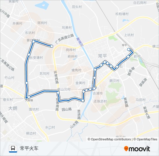 常平11路 bus Line Map