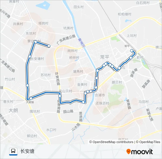 常平11路 Bus Line Map