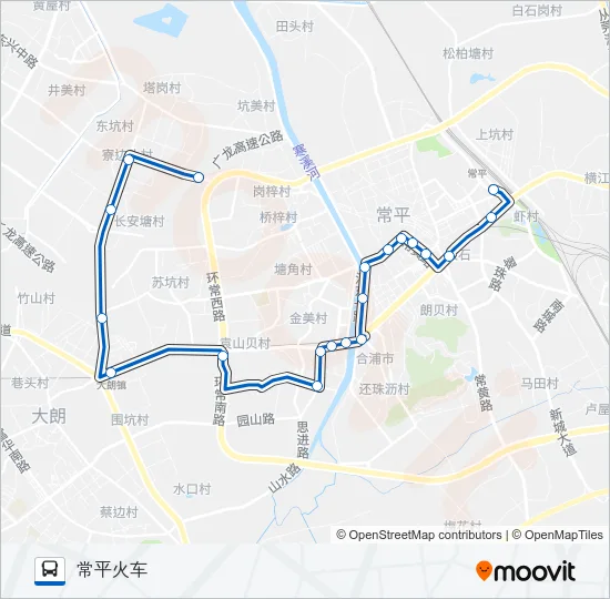常平11路 Bus Line Map