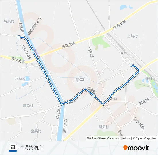 常平13路 Bus Line Map
