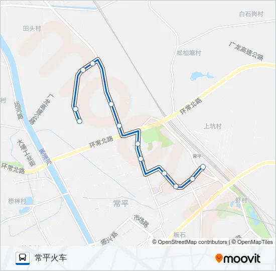 常平14路 Bus Line Map