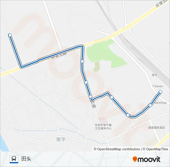 常平14路 Bus Line Map