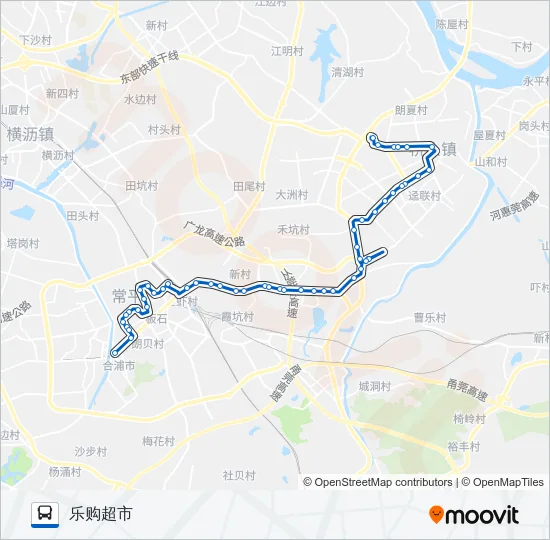 常平16路 Bus Line Map