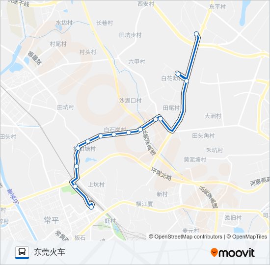 常平17路 bus Line Map