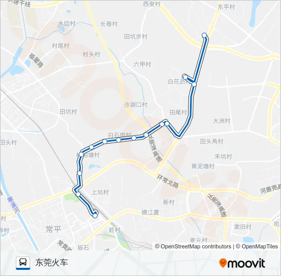 常平17路 Bus Line Map