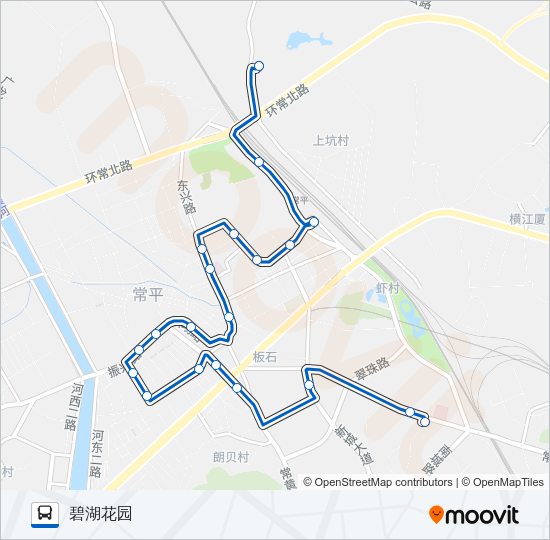 公交常平A3路的线路图