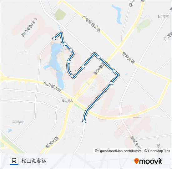 松山湖7路 Bus Line Map