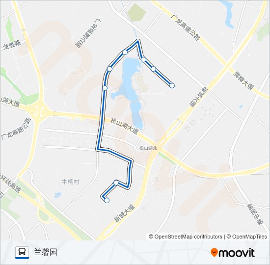 松山湖8路 bus Line Map