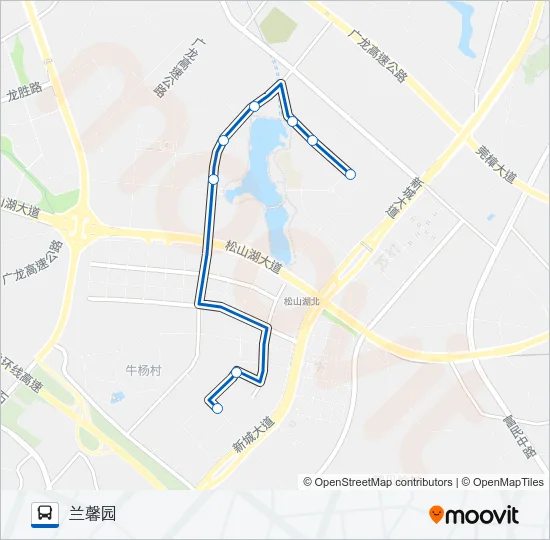 松山湖8路 Bus Line Map