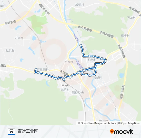 樟木头1路 Bus Line Map