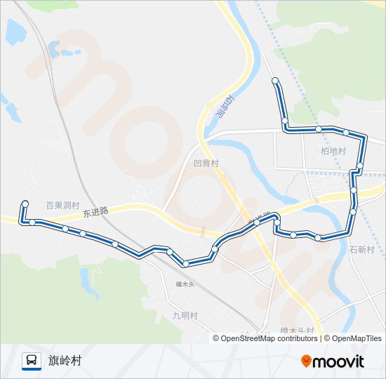 公交樟木头1路的线路图