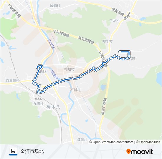 公交樟木头2路的线路图