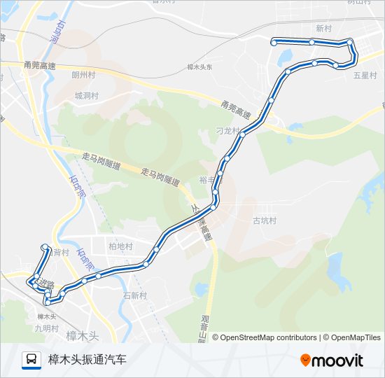 樟木头5路 bus Line Map