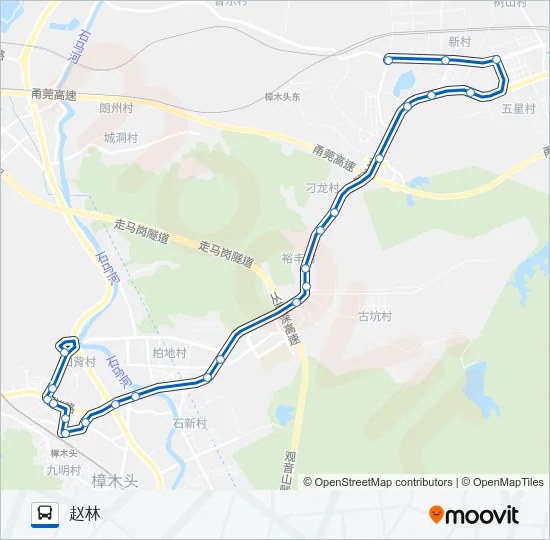 樟木头5路 Bus Line Map