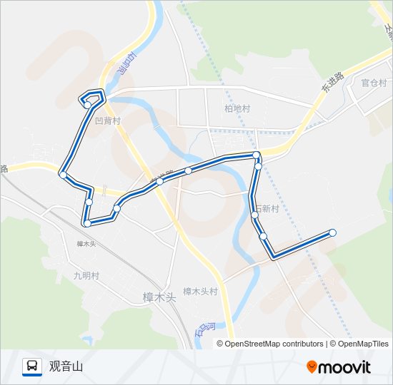 公交樟木头6路的线路图