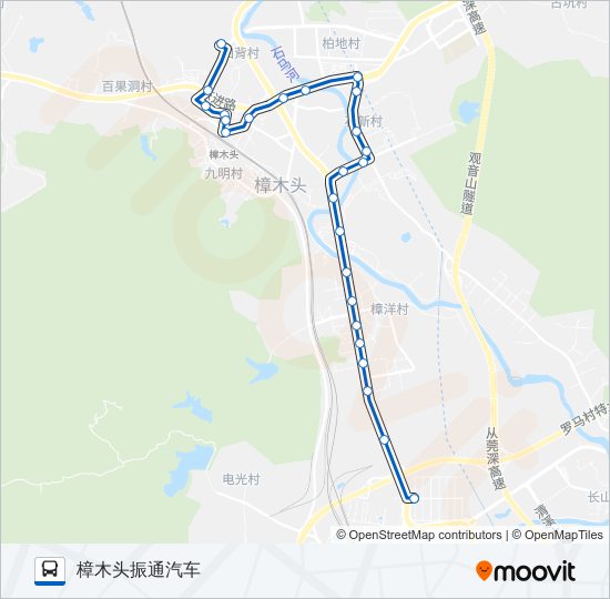 樟木头8路 bus Line Map