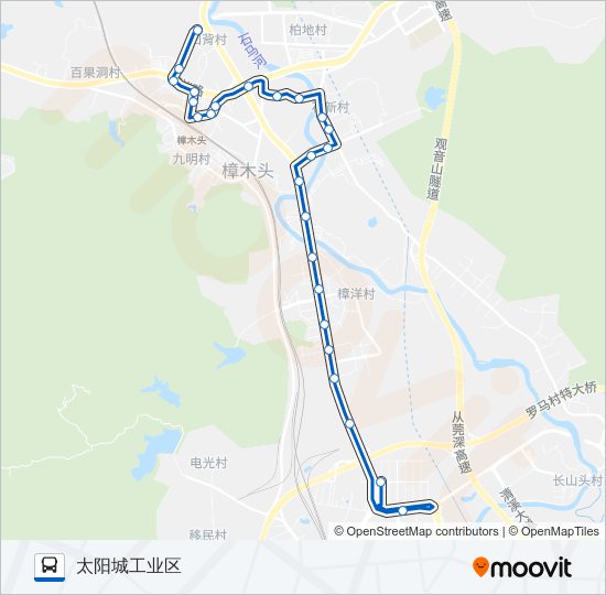 樟木头8路 bus Line Map