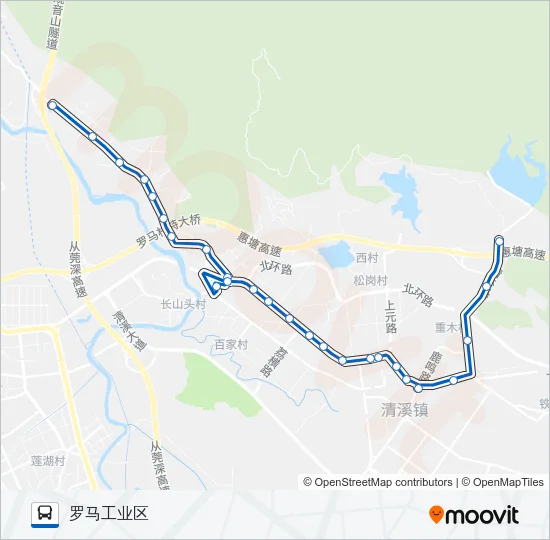 清溪10路 Bus Line Map