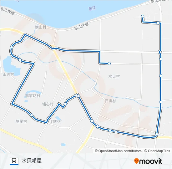 石排13路 Bus Line Map