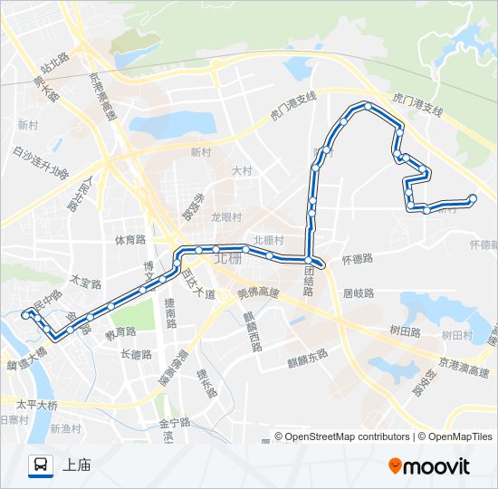 虎门15路 bus Line Map