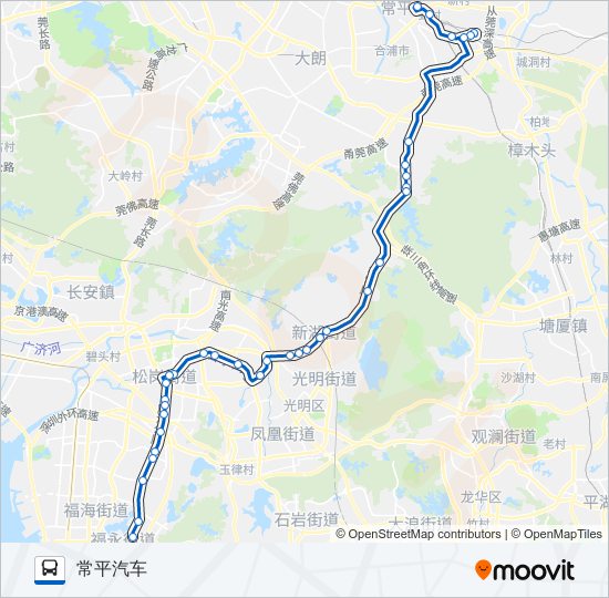 长328路 bus Line Map