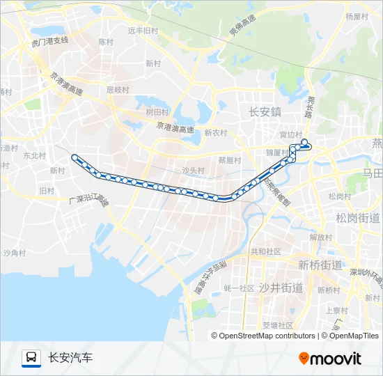 长安13路 Bus Line Map