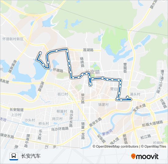 长安14路 bus Line Map