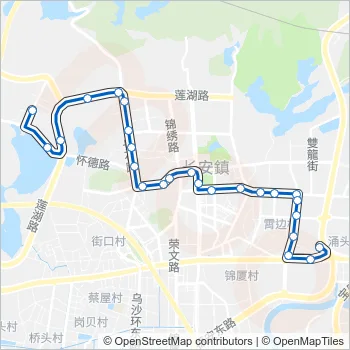 长安14路 Bus Line Map