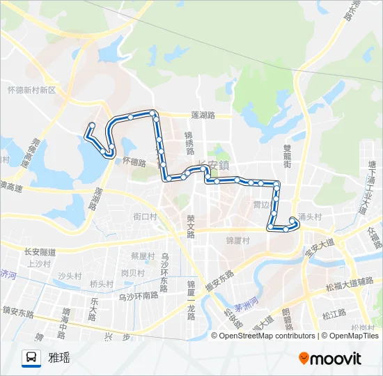 长安14路 Bus Line Map