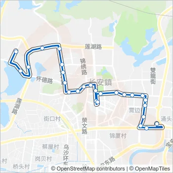 长安14路 Bus Line Map