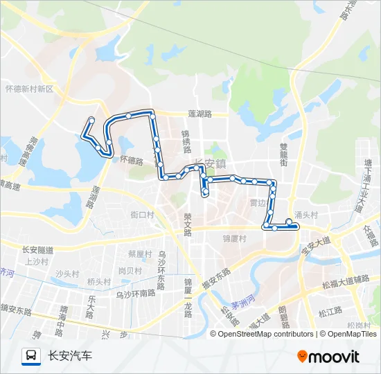 长安14路 Bus Line Map