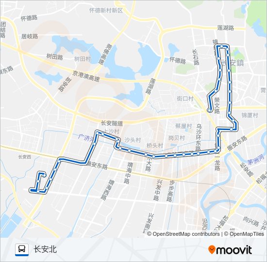 长安16路 Bus Line Map