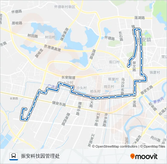 长安16路 Bus Line Map