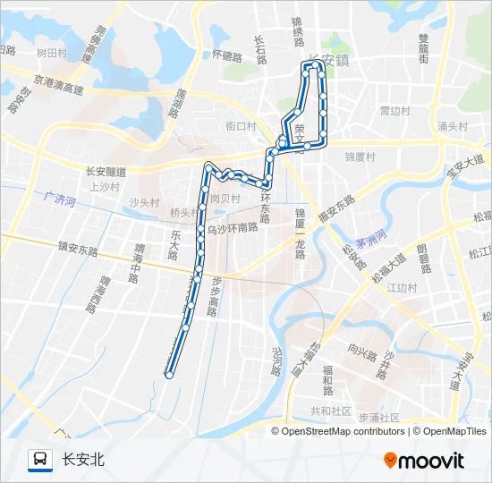 长安19路 Bus Line Map
