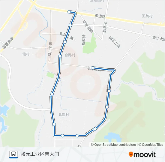 黄江5B路 Bus Line Map