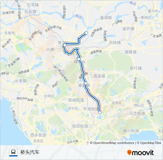 206路空调 Bus Line Map
