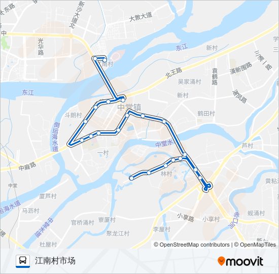 东莞609路 bus Line Map