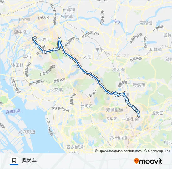 公交快线1路 Bus Line Map