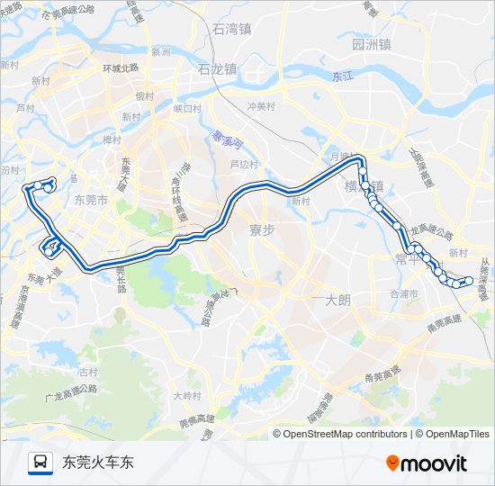 公交快线3路 bus Line Map