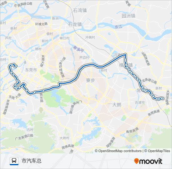 公交快线3路 bus Line Map