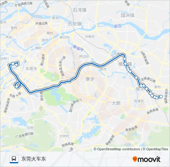 公交快线3路 Bus Line Map