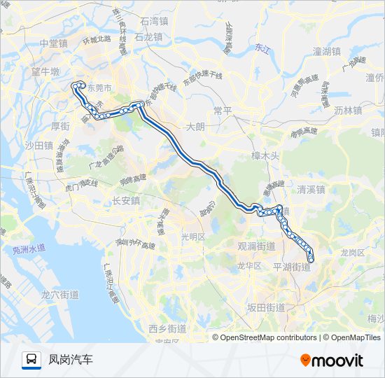 公交快线5路 bus Line Map