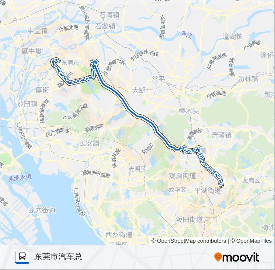 公交快线5路 bus Line Map